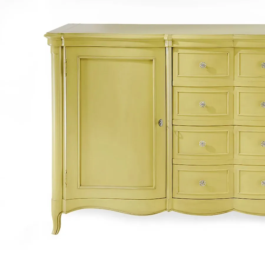 obrazek 4 Piękna komoda z dwoma drzwiami i czterema szufladami H.100xL.178xP.52 cm