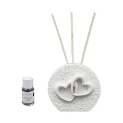 Picture Diffuser with a representation of two hearts and black orchid perfume 15 ml