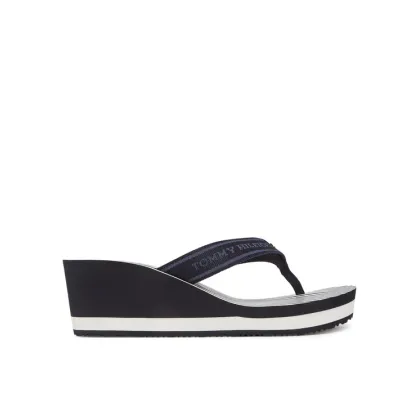 Zdjęcie Tommy Hilfiger Japonki Th Stripes Wedge Beach Sandal FW0FW08521 Niebieski
