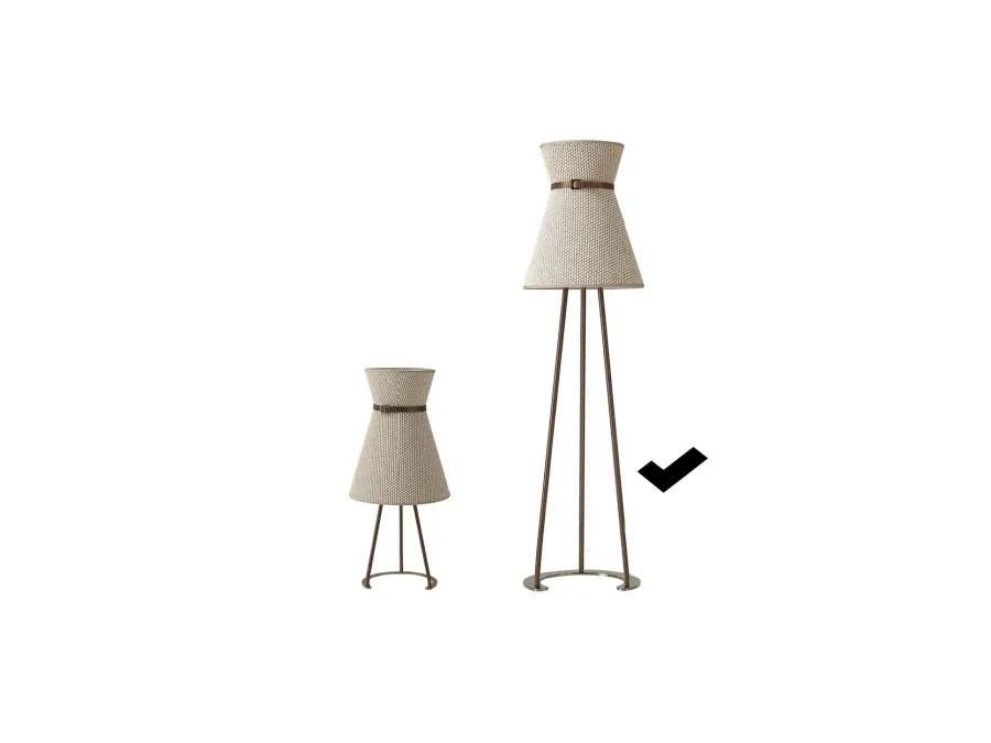 obrazek 2 Ekskluzywna, włoska lampa stojąca 150cm Mademoiselle - Ulivi Salotti