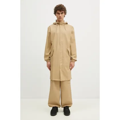 Zdjęcie Rains kurtka Fishtail Parka 18140 kolor beżowy przejściowa 18140.24-24Sand