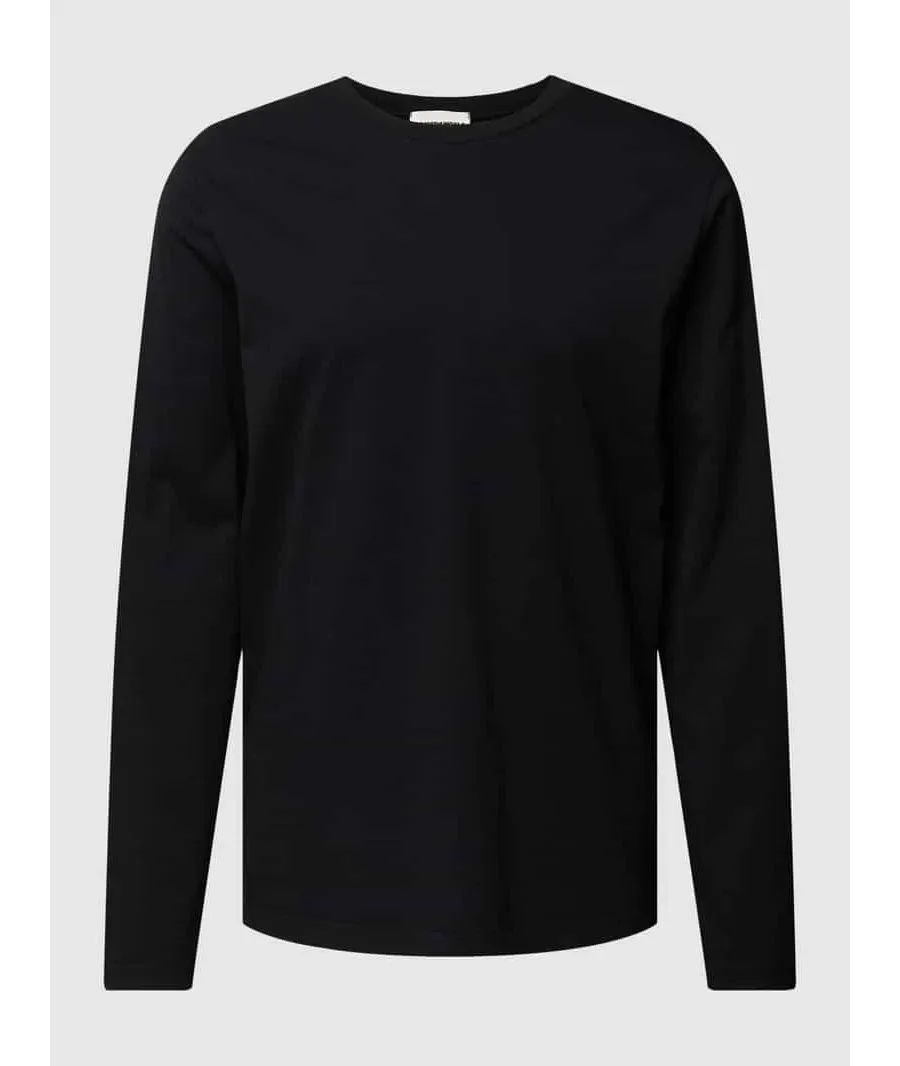 obrazek 1 Bluzka z długim rękawem i prążkowanym, okrągłym dekoltem model ‘JAANONO’