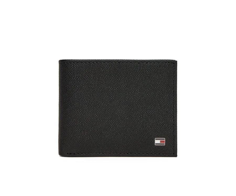 obrazek 1 Tommy Hilfiger Duży Portfel Męski Th Flag Mini Cc Wallet AM0AM13518 Czarny