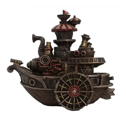 Zdjęcie Steampunkowy okręt wojenny, statek 21x11x19 cm