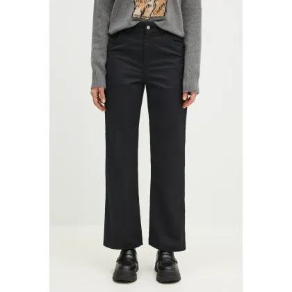 Zdjęcie Carhartt WIP spodnie Simple Pant damskie kolor czarny proste high waist I031562