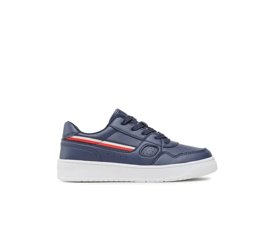 obrazek 1 Tommy Hilfiger Sneakersy Stripes Low Cut Lace-Up Sneaker T3X9-32848-1355 S Granatowy