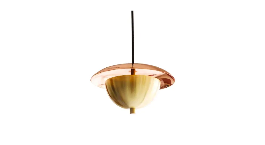 obrazek 4 Oryginalna mosiężna lampa wisząca Evoluon marki CreativeMary