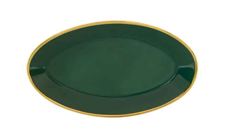 obrazek 1 Półmisek porcelanowy ze złotym zdobieniem