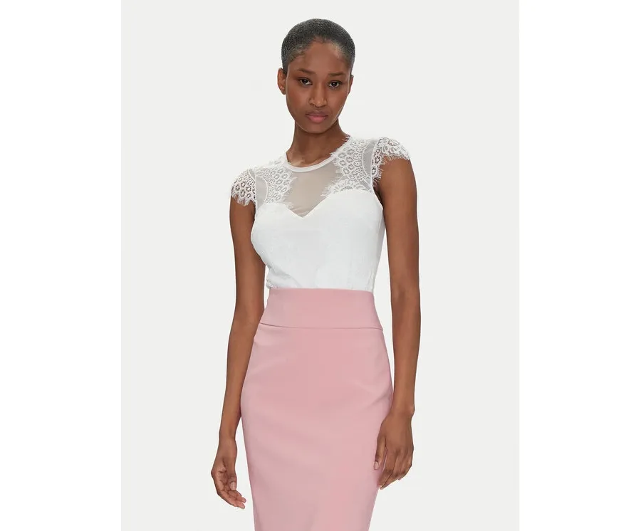 obrazek 1 Rinascimento Body CFC0122575003 Biały Slim Fit