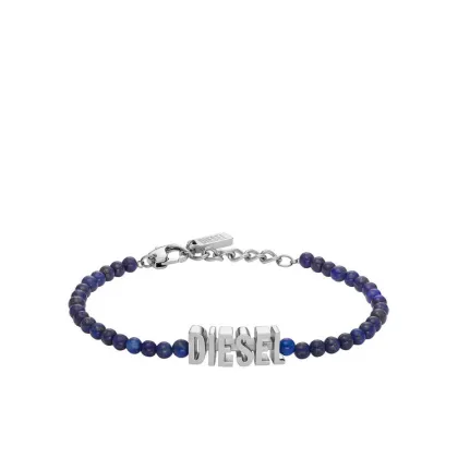 Zdjęcie Diesel Bransoletka Blue Agate Beaded Bracelet DX1544040 Niebieski