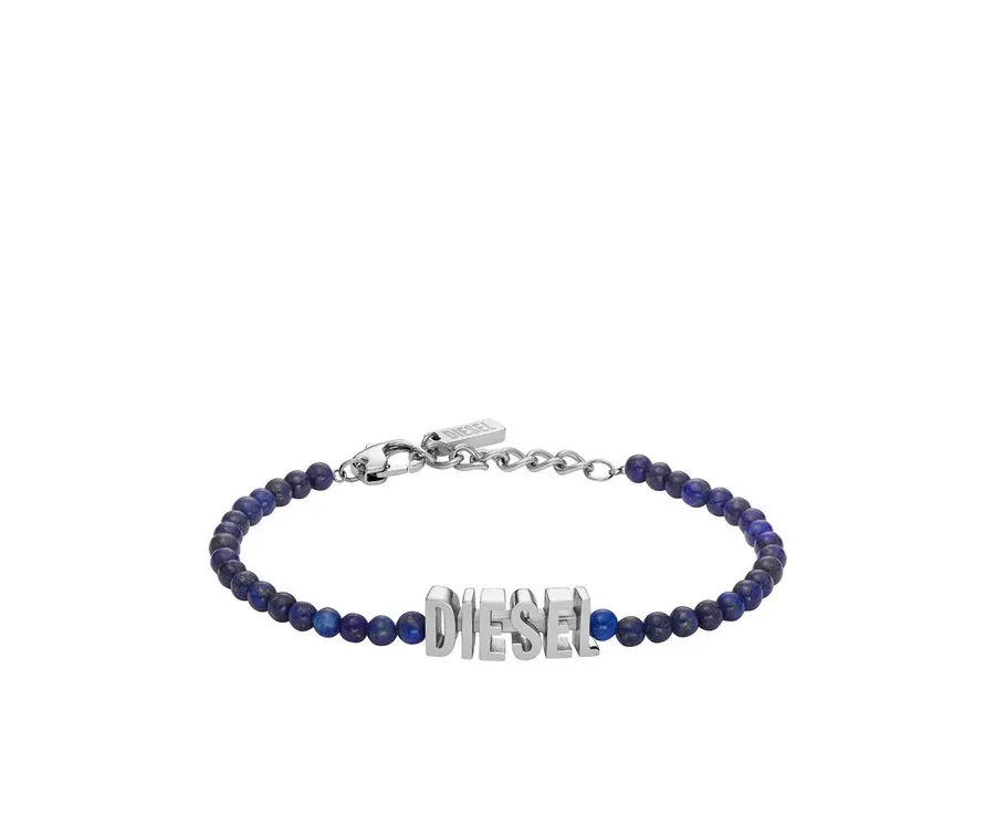 obrazek 1 Diesel Bransoletka Blue Agate Beaded Bracelet DX1544040 Niebieski