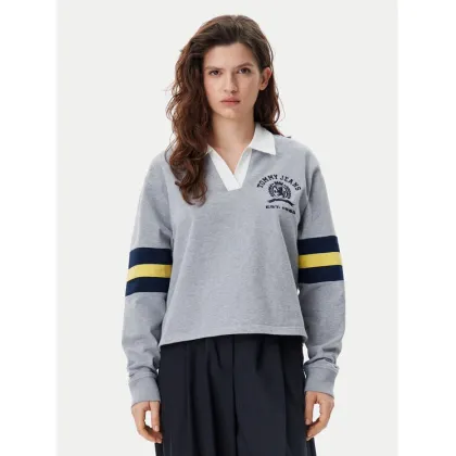 Zdjęcie Tommy Jeans Bluza Varsity DW0DW20312 Szary Relaxed Fit