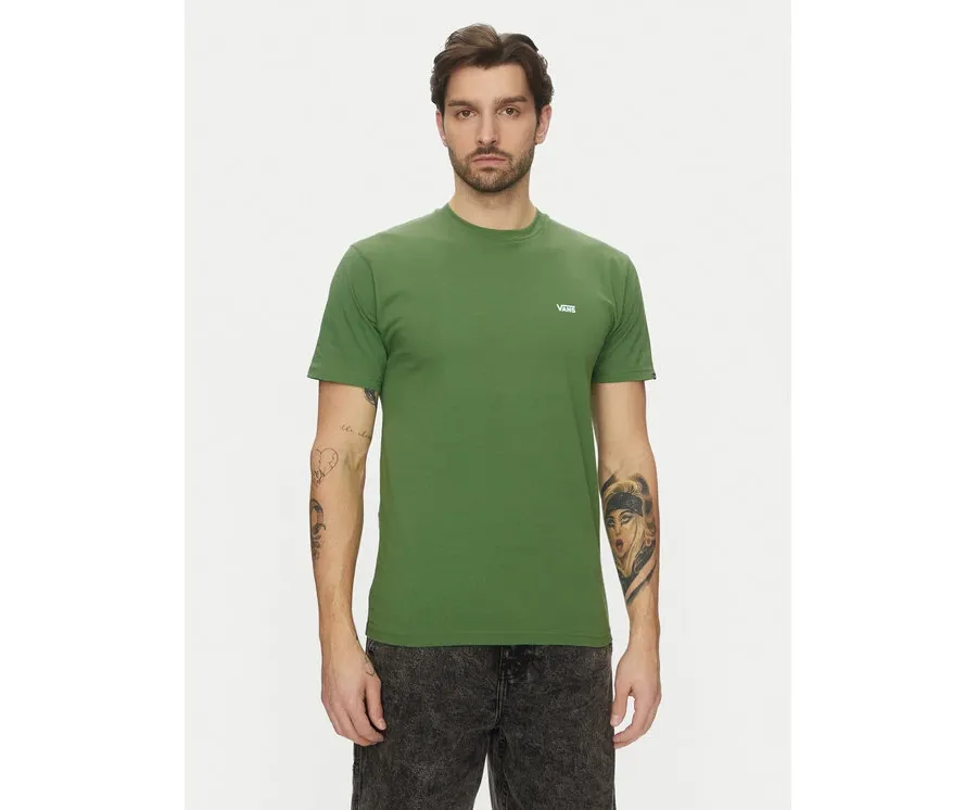 obrazek 1 Vans T-Shirt Left Chest Logo VN0A3CZE Zielony Classic Fit