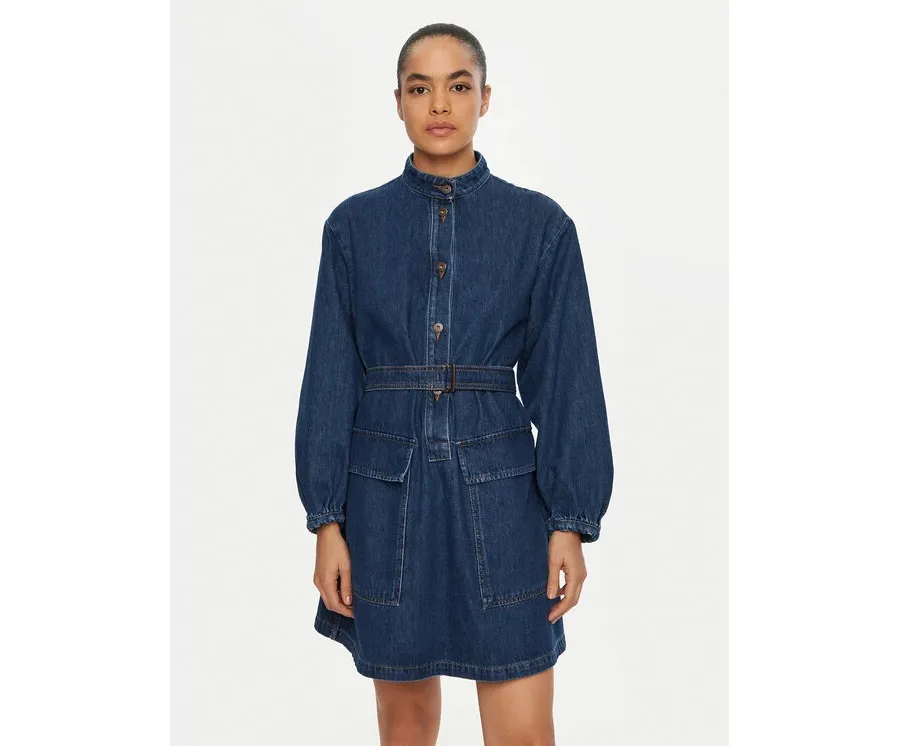 obrazek 1 Weekend Max Mara Sukienka jeansowa Euro 2515221021 Granatowy Relaxed Fit