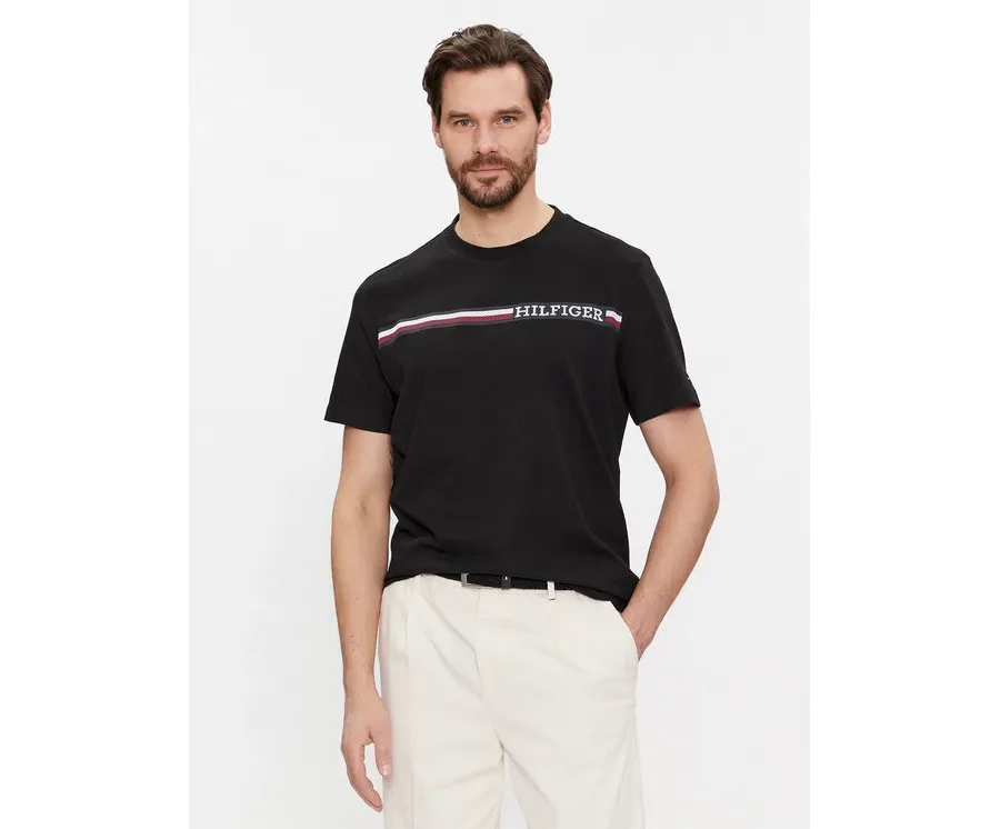 obrazek 1 Tommy Hilfiger T-Shirt Monotype MW0MW33688 Czarny Regular Fit