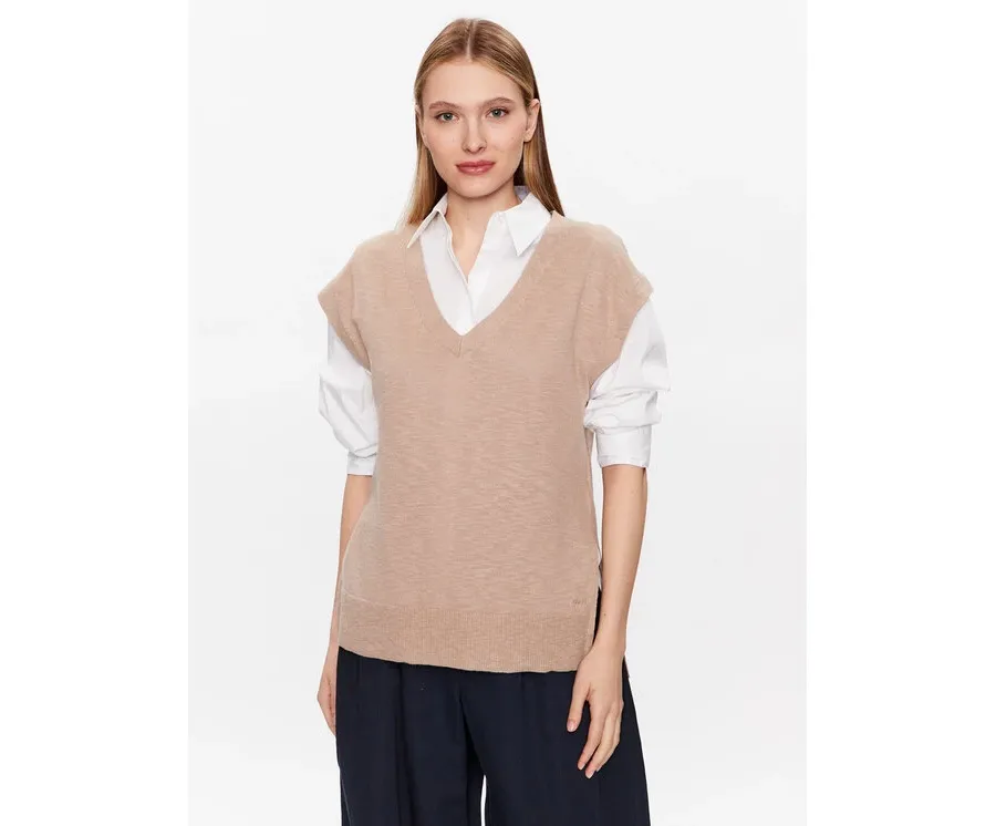 obrazek 1 Gant Sweter 4805190 Beżowy Regular Fit