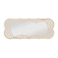 Picture A unique Portuguese hanging mirror with a brass finish