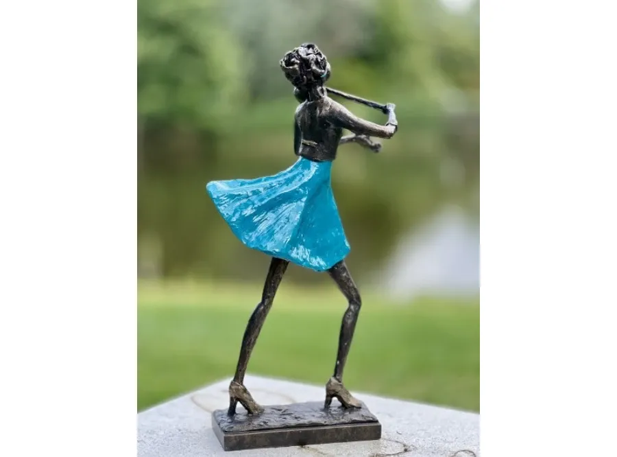 obrazek 2 Cudowna rzeźba z neolitu "Skrzypaczka" - gustowna ozdoba do ogrodu