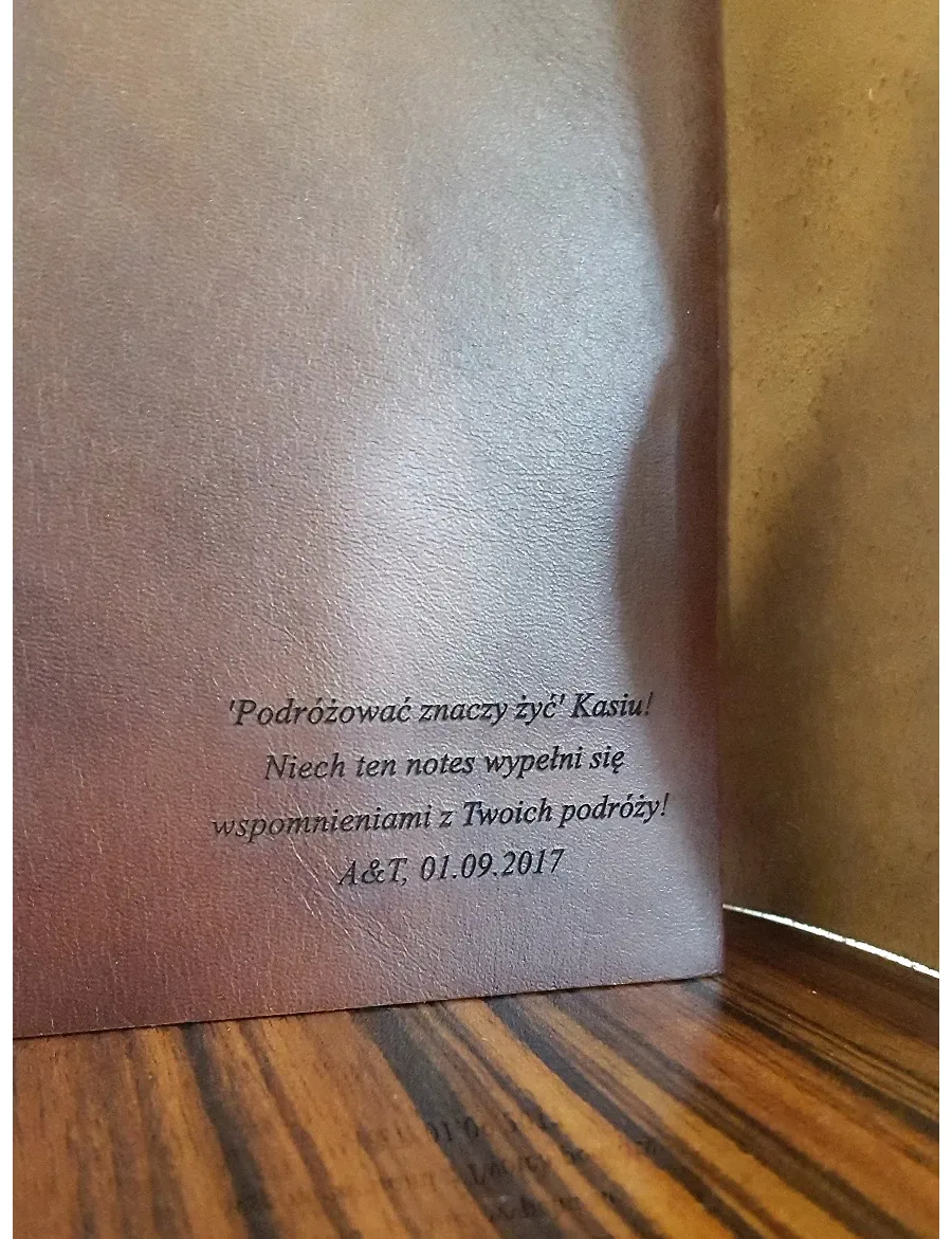 picture 3 Elegant notebook with a leather cover