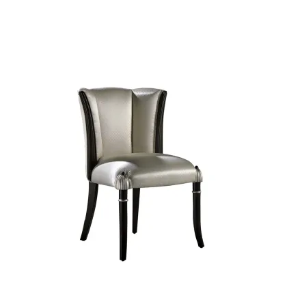 Picture Unique CASABLANCA chair, silver, ebony - Collecion Alexandra