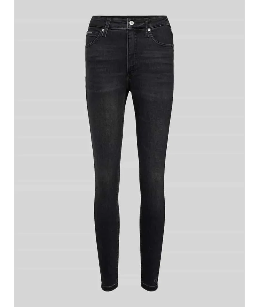 obrazek 1 Jeansy o kroju super straight fit z wysokim stanem i 5 kieszeniami