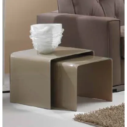 Picture Exclusive set of two glass tables for the living room - La Vetreria