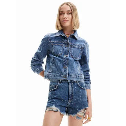 Zdjęcie Desigual Kurtka jeansowa Benita 23SWED37 Niebieski Regular Fit