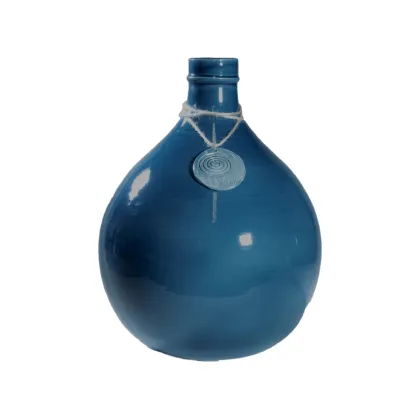 Zdjęcie Elegancki niebieski wazon ceramiczny 53 cm - Virginia Casa