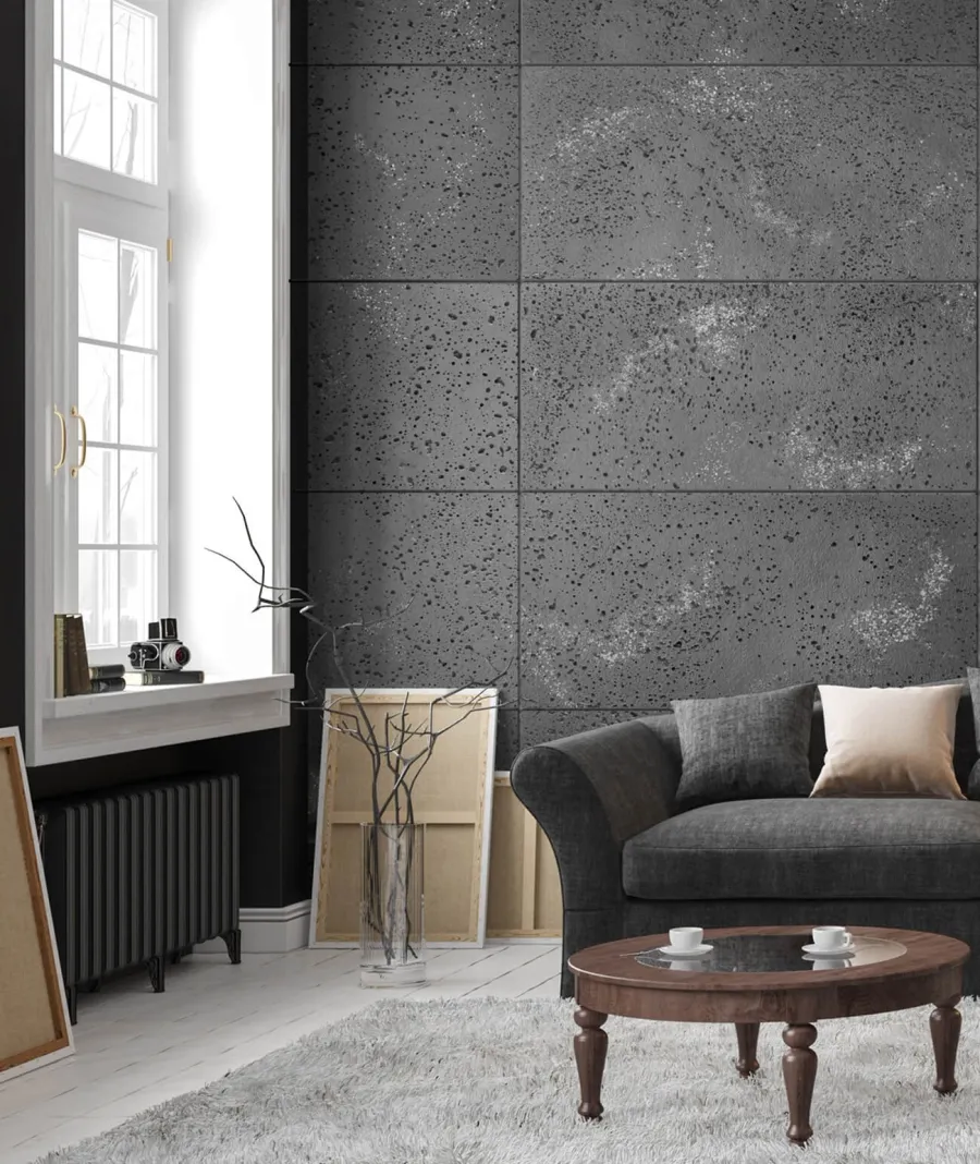 obrazek 1 60x60 cm DS - (antracyt srebrne kruszywo) - płyta beton architektoniczny ultralekka