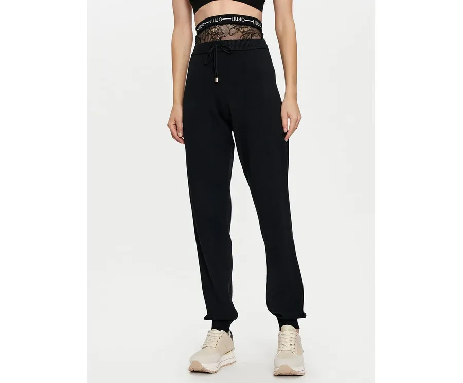 obrazek 1 Liu Jo Sport Spodnie materiałowe TF4041 MS63L Czarny Regular Fit