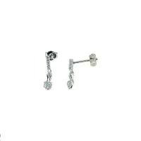 Picture Women's Italian earrings with cubic zirconia