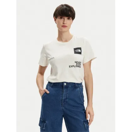 Zdjęcie The North Face Koszulka techniczna Foundation Coordinates NF0A882W Écru Regular Fit