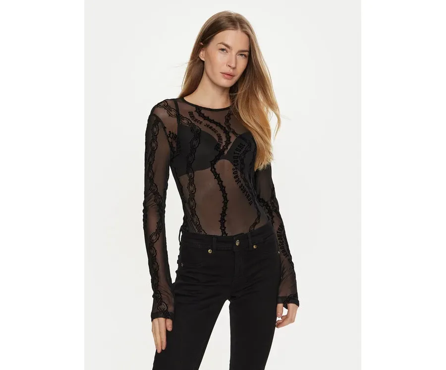 obrazek 1 Versace Jeans Couture Body 77HAM2A1 Czarny Slim Fit