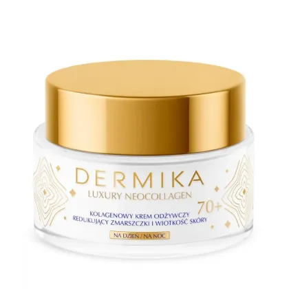 Zdjęcie Dermika Luxury Neocollagen Kolagenowy krem odżywczy 70+ na dzień i na noc 50 ml