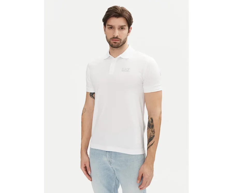 obrazek 1 EA7 Emporio Armani Polo 8NPF14 PJVQZ 0100 Biały Regular Fit