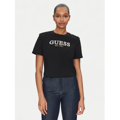 Zdjęcie Guess T-Shirt W5GI15 K8FQ4 Czarny Regular Fit