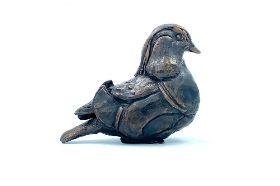 obrazek 1 Prestiżowa figurka z brązu "Kaczka mandarynka" - idealna ozdoba na prezent