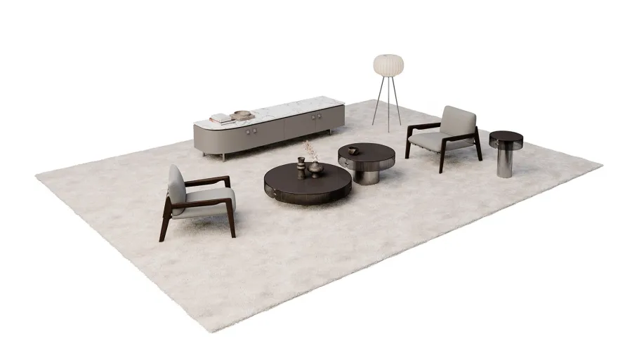 obrazek 2 Minimalistyczny włoski fotel do salonu