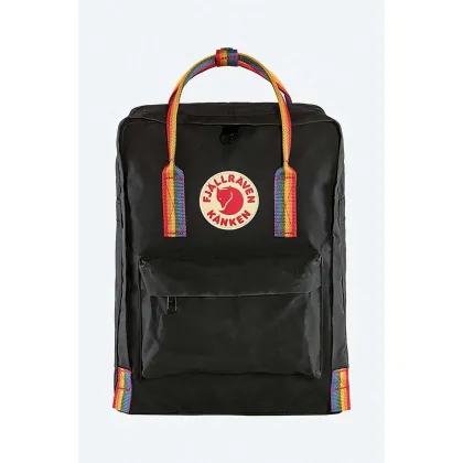Zdjęcie Fjallraven plecak Kanken Rainbow kolor czarny duży z aplikacją F23620.550.907-550