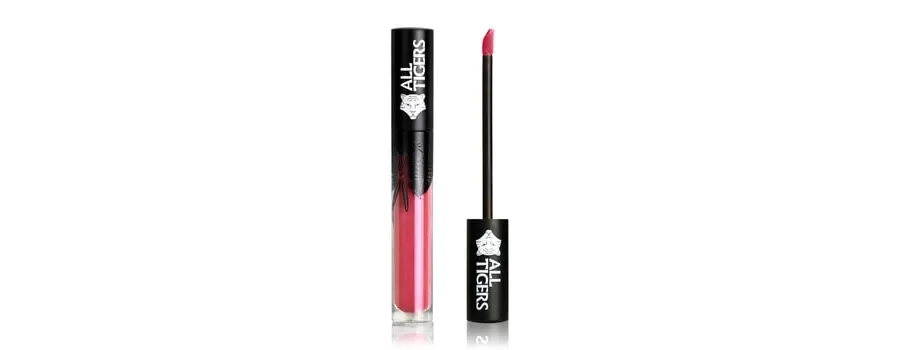 obrazek 1 All Tigers Natural & Vegan Błyszczyk do ust 8 ml 601 GLOSSY ROSA 