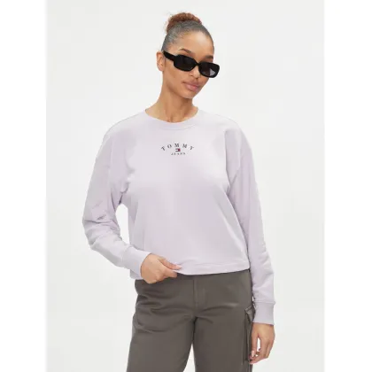 Zdjęcie Tommy Jeans Bluza Essential Logo DW0DW18143 Fioletowy Regular Fit