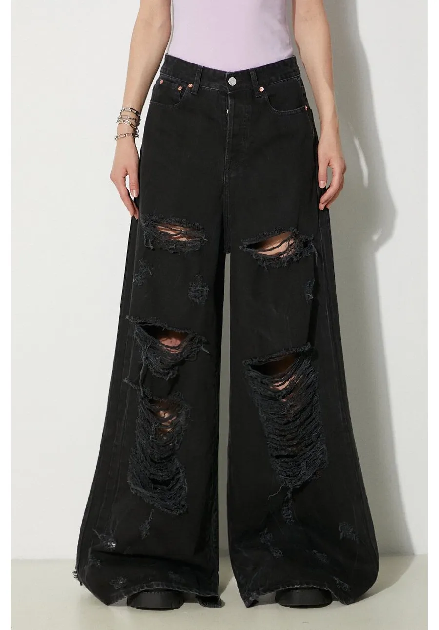 obrazek 1 VETEMENTS jeansy Destroyed damskie high waist UE64PA130B