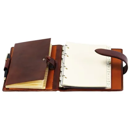 Zdjęcie Podręczny, skórzany przybornik - notes + książka telefoniczna