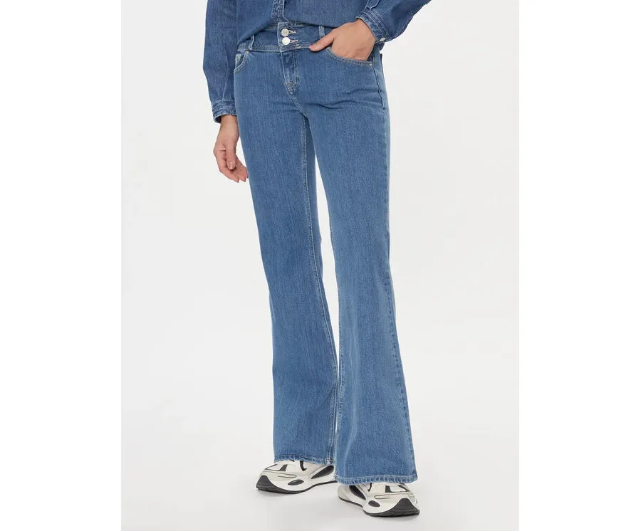 obrazek 1 Tommy Jeans Jeansy Sophie DW0DW16201 Niebieski Flared Leg