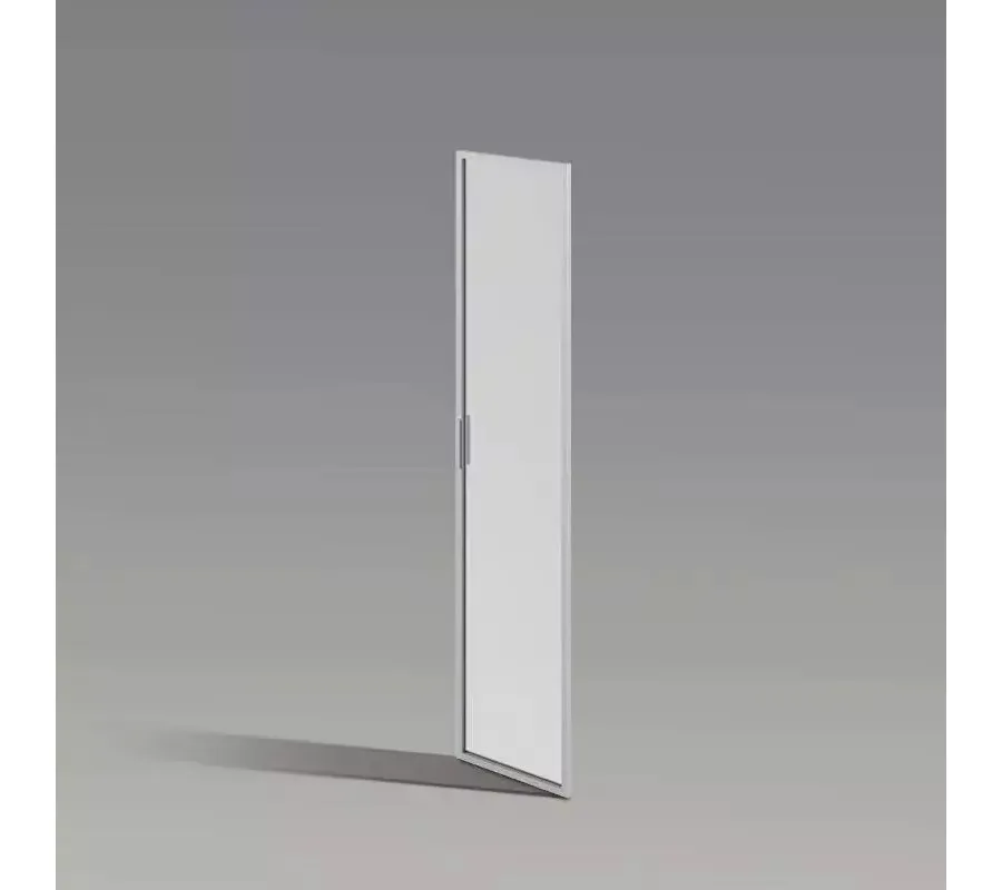 obrazek 1 Eleganckie Drzwi szklane o wymiarach 40x177 cm w ramie aluminiowej - Biuro Serwis