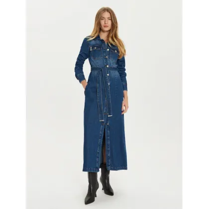 Zdjęcie Babylon Sukienka jeansowa EBJ008 Niebieski Regular Fit