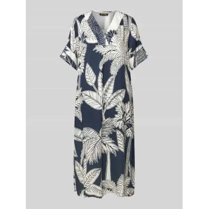 Zdjęcie Sukienka midi z dekoltem w serek model ‘KIMONO’