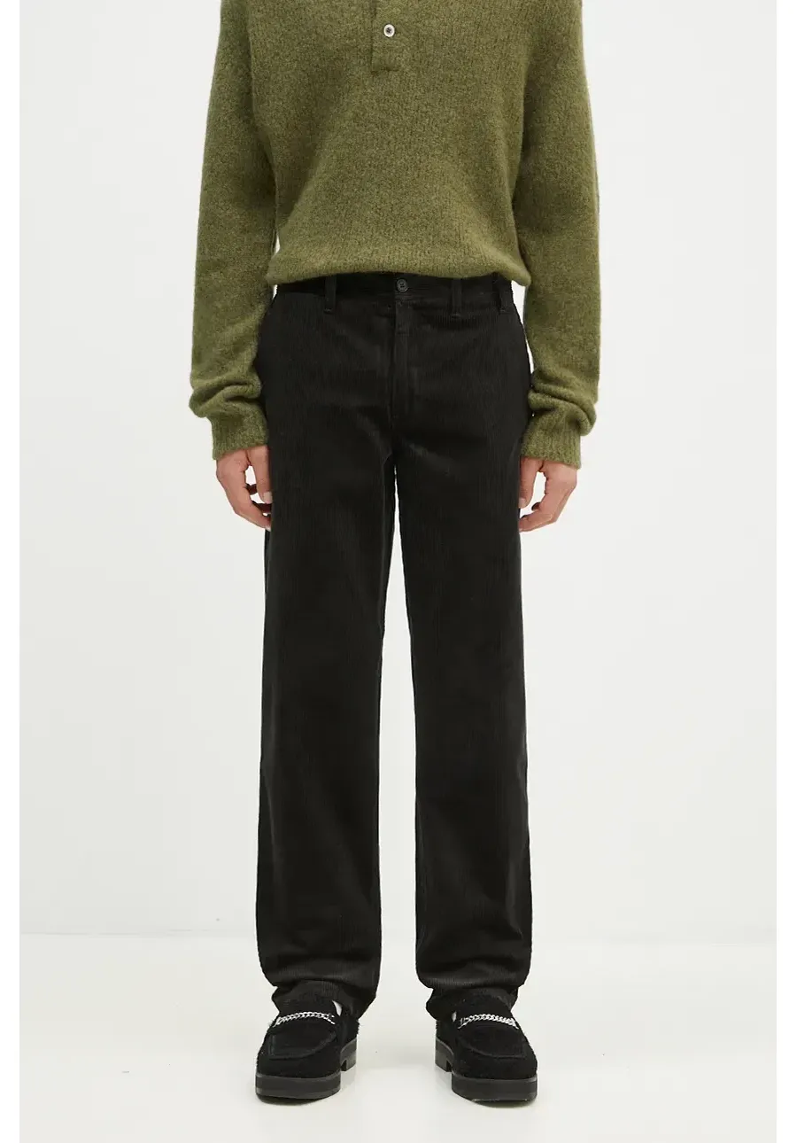 obrazek 1 Norse Projects spodnie sztruksowe Aros kolor zielony proste N25.0407.8109