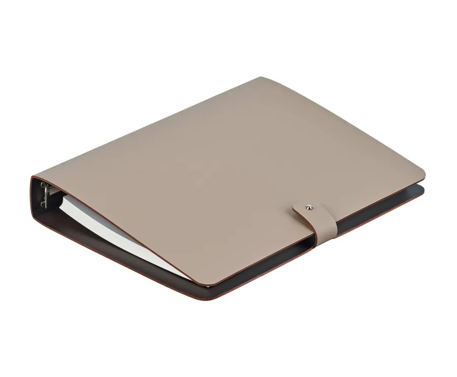 obrazek 1 Segregator na dokumenty A5 ze skóry w kolorze cappuccino