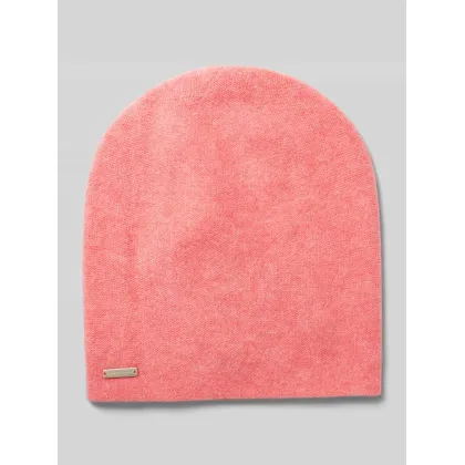 Zdjęcie Czapka beanie z czystego kaszmiru z detalem z logo